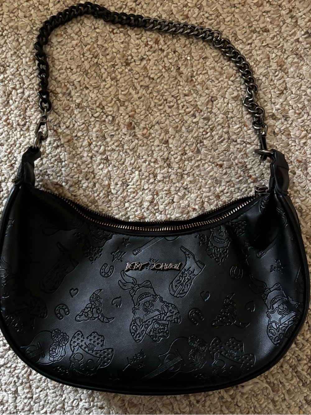 Betsey Johnston Black Shoulder Bag